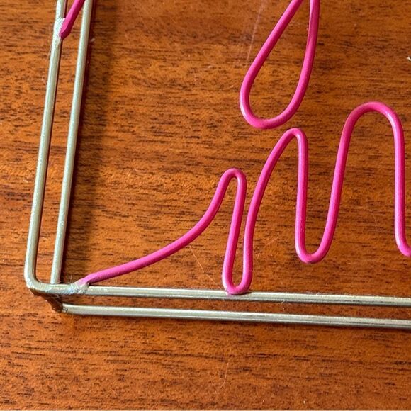 Love You More Gold and Pink Wall Home Decor Script Modern 12”x12” - Picture 6 of 10